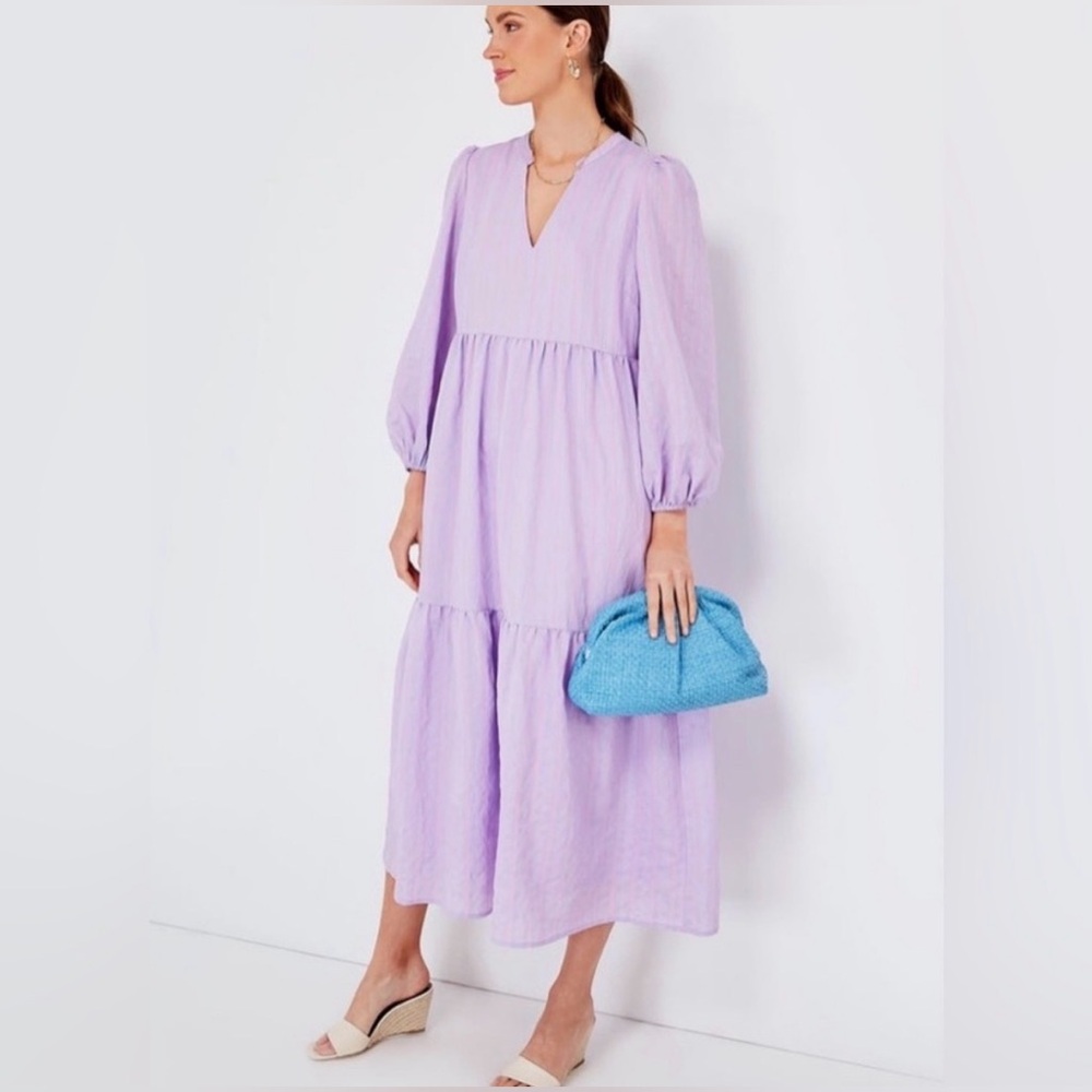 Tuckernuck Lavender Tiered Midi Dress